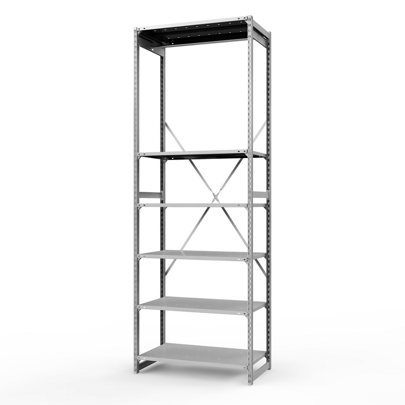 Стеллаж металлический для одежды ТСУ Универсал, 3000х1000х500 мм. полки: метал. перф. 6 шт.