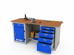 Верстак двухтумбовый WOKER PRO 2205.1800