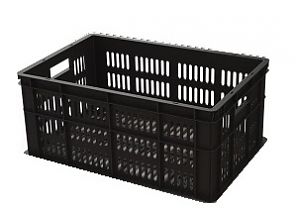 Ящик универсальный пищевой лёгкий, большая перфорация 600х400х259 (12.435L.70.PE)