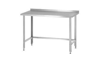 Стол производственный СПРн - 600x700x860 Norma Inox, борт (полка-обвязка сварная, ножка угловая)