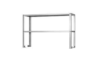 Полка-надстройка настольная ПННн - 1800x400x800 Norma Inox, нерж., 2 уровня