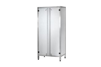 Шкаф для хлеба ШЗКп - 830x550x1800 Profi Inox, двери распашные, 8 уровней, без к-та замков
