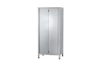 Шкаф кухонный ШЗКп - 1200x600x1800 Profi Ral, двери-купе, полки сплошн. 2 шт., цинк, без к-та замков