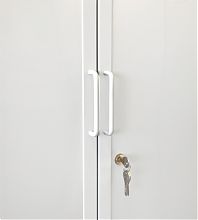 Стеллаж-шкаф СТ-600 с сетчатыми дверьми и сетчатой стенкой 3000х1900х500, 4 полки