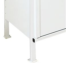 Стеллаж-шкаф СТ-600 с сетчатыми дверьми и сетчатой стенкой 3000х1900х500, 4 полки