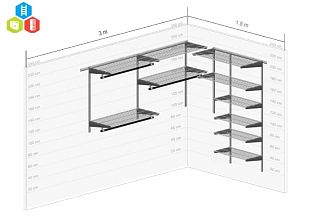 Гардеробная система GS. Гардеробная №2