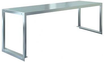 Ванна моечная двухсекционная сварная ВМС 1200x700x860 Нержавеющий каркас (полка с отверствием под смеситель)