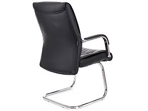Кресло посетителя BOND экокожа черная