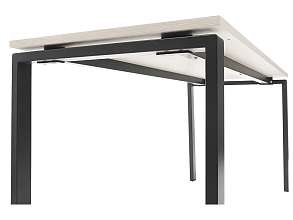 Стол NT 140X70 белое дерево/антрацит