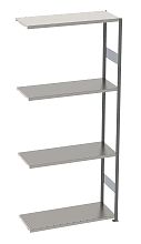 Стеллаж S90 2480х900х400, 4 полки, осн. секция