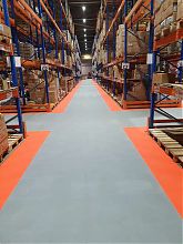 Тактильная плитка для слабовидящих, диагональный риф (300x300, ТПУ, клеевая основа)