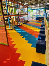 Тактильная плитка для слабовидящих, конус в ряд (500x500, ПВХ)