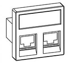 Комплект сетевых розеток Simon на 2 RJ45