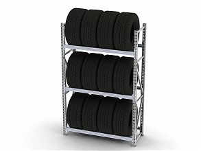 Стеллаж MS Pro для хранения шин 2000х1200х600/3 яруса