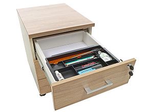 Тумба офисная NPW-406 L3 вяз натуральный/бежевый