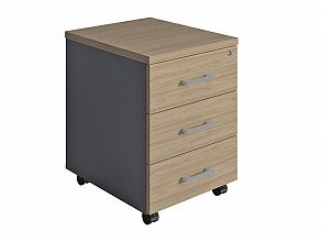 Тумба выкатная NPW-406 L3 вяз натуральный/антрацит