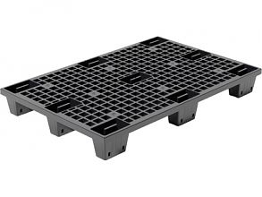 Паллет 1200х800х140 перфорированный, вкладываемый, на ножках (TR 1208 LP чёрный)