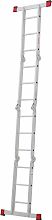 Лестница-трансформер алюминиевая, ширина 400 мм NV 1323.4
