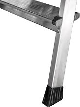 Стремянка алюминиевая двухсторонняя с площадкой 350х260 мм NV2120.4