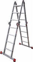 Профессиональная алюминиевая лестница-трансформер, ширина 400 мм NV3320.4