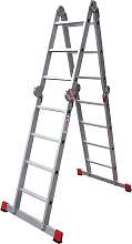 Профессиональная алюминиевая лестница-трансформер, ширина 400 мм NV3320.6