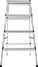 Стремянка алюминиевая двухсторонняя NV1120.4