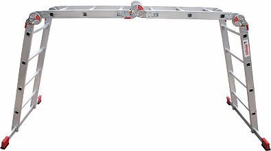 Профессиональная алюминиевая лестница-трансформер, ширина 400 мм NV3320.4