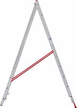 Лестница алюминиевая двухсекционная многофункциональная NV2220.18