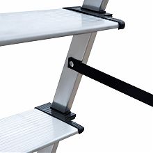 Стремянка алюминиевая со ступенями 130 мм NV2117.9