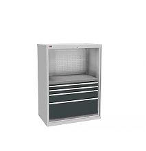 Шкаф инструментальный ВС-053-2 с дверьми окнами