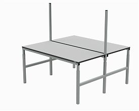 Стол рабочий 2х(1800х700 мм) 41.О ESD (RAL7012)