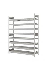 Стеллаж СТ-023 полочный 2500x1800x600 8 яруса цинк