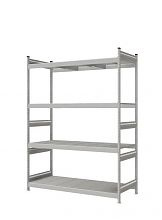 Стеллаж СТ-023 полочный 2500x1800x800 4 яруса цинк