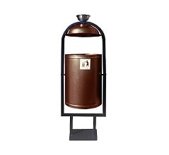 Парковая урна «Рубин 20 с крышкой и пепельницей» (медь антик)