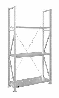 Стеллаж MS U 300x70x60/3 (Нагрузка на полку 200, перфорированная)