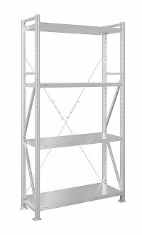 Стеллаж MS U 300x70x90/4 (Нагрузка на полку 200, сплошная)