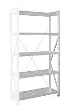 Стеллаж MS U 300x70x80/5 (Нагрузка на полку 200, перфорированная) ДС