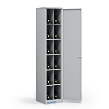 Металлический шкаф для хранения 12 противогазов ХПГ-12, с дверью