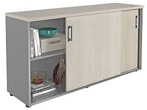 Шкаф NWT 0714 белое дерево/серый